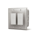 Dual configuration Infratech simple on/off switch assembly flush mount with SS wall plate and gang box
