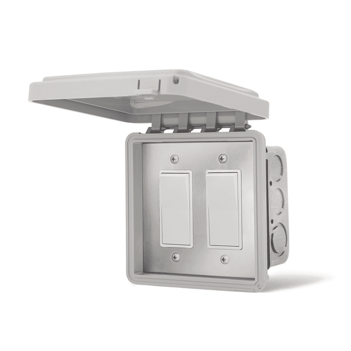 Dual configuration Infratech simple on/off switch assembly flush mount with weatherproof cover
