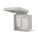 Dual configuration Infratech simple on/off switch assembly surface mount with weatherproof box and cover