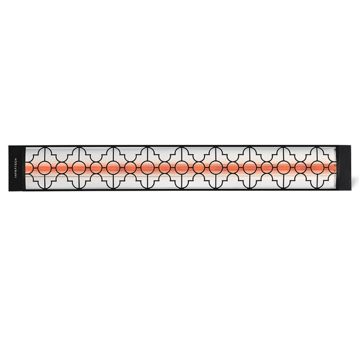 Infratech Single Element Decorative Motif Mediterranean Fascia Black Electric Patio Heater