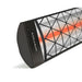 Infratech Single Element Decorative Motif Contemporary Fascia Black Electric Patio Heater