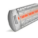 Infratech Single Element Decorative Motif Contemporary Fascia Stainless Electric Patio Heater Scaled