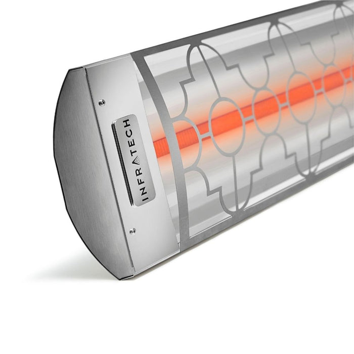 Infratech Single Element Decorative Motif Mediterranean Fascia Stainless Electric Patio Heater Scaled