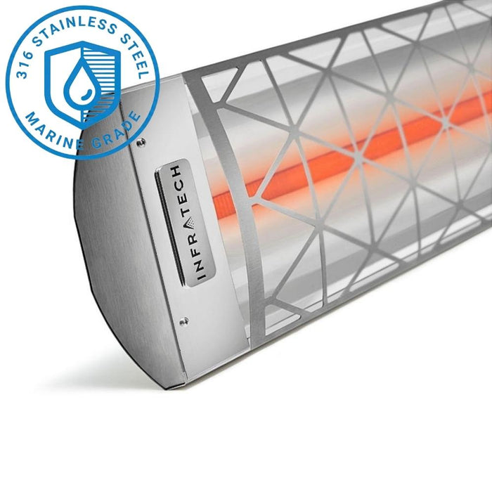 Infratech Single Element Decorative Motif Collection Contemporary Fascia Electric Patio Heater
