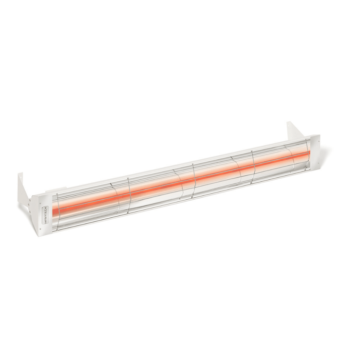 Infratech W-series 3000 watt 61 1/4" electric patio heater in white finish
