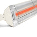 Detail shot of Infratech W-series electric patio heater in biscuit finish
