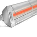 Detail shot of Infratech W-series electric patio heater in stainless steel finish
