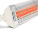 Detail shot of Infratech WD-series electric patio heater in biscuit finish
