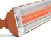 Detail shot of Infratech WD-series electric patio heater in copper finish
