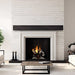 Majestic Ashland Wood Burning Fireplace ASH36 B With Herringbone Black Onyx Brick Interior Panels And Grand Birch Installed At Guess Room