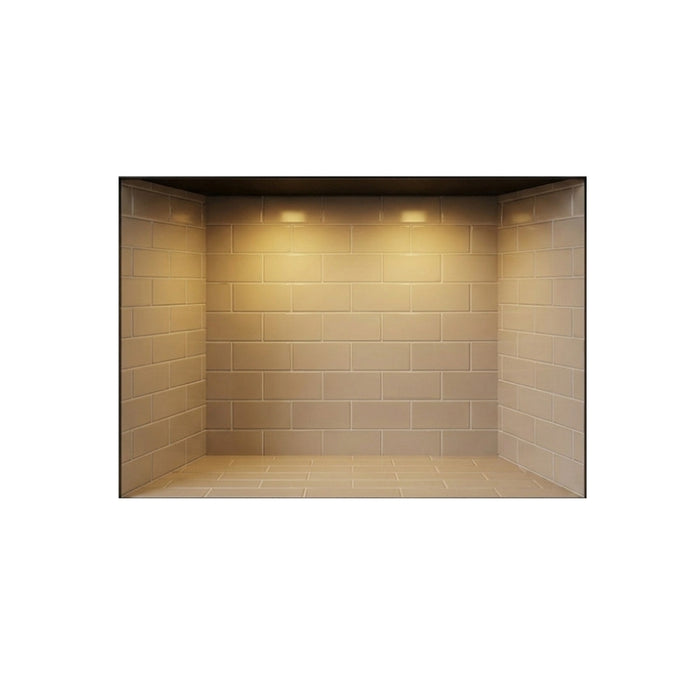 Majestic Ashland Wood Burning Fireplace ASH36-B, WDR3836-T-AV With Antler Velvet Traditional Refractory Brick Interior Panel