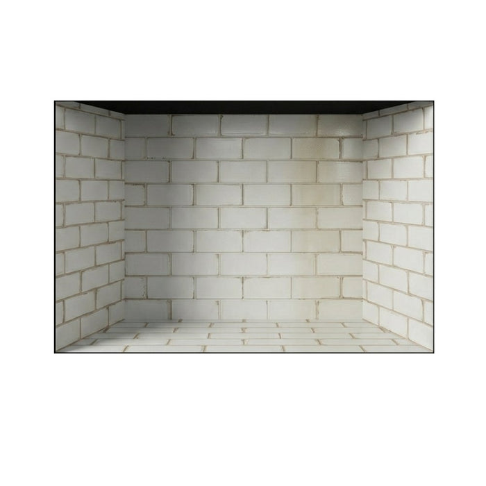 Majestic Ashland Wood Burning Fireplace ASH42-B, WDR3842-T-NG With Natural Gray Traditional Refractory Brick Interior Panel