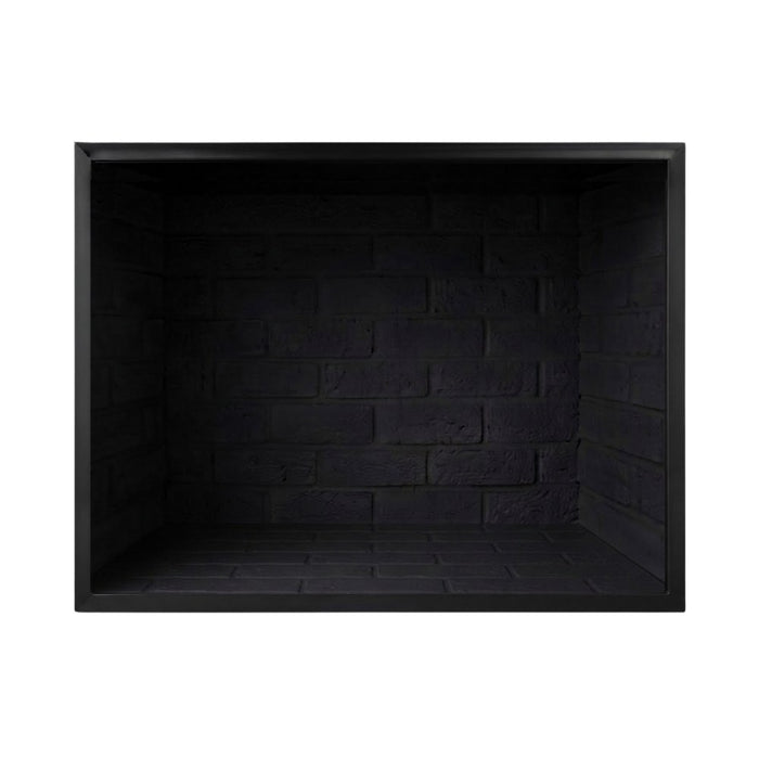 Majestic Biltmore wood burning fireplace with Black Onyx traditional brick interior panels