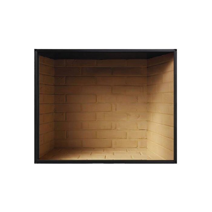 Majestic Biltmore wood burning fireplace with Masonry Brown traditional brick interior panels