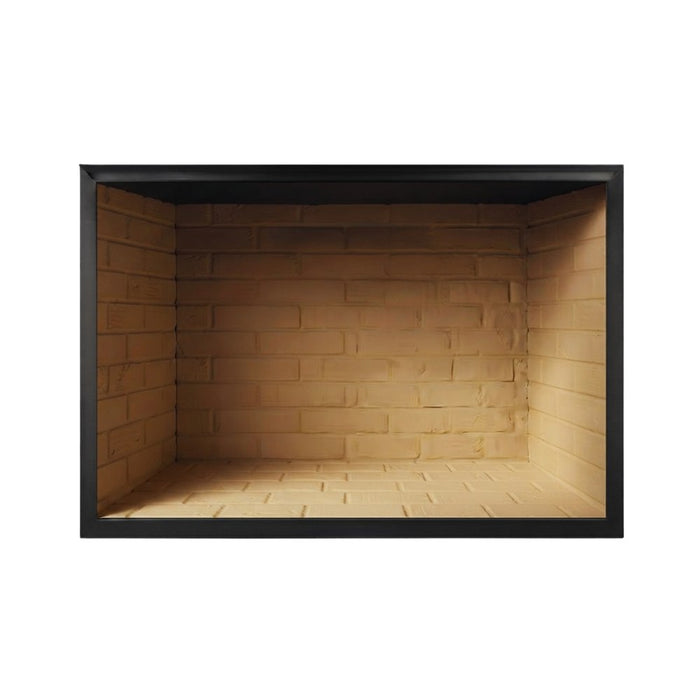 Majestic Biltmore wood burning fireplace with Masonry Brown traditional brick interior panels
