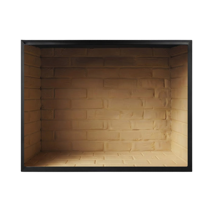 Majestic Biltmore wood burning fireplace with Masonry Brown traditional brick interior panels