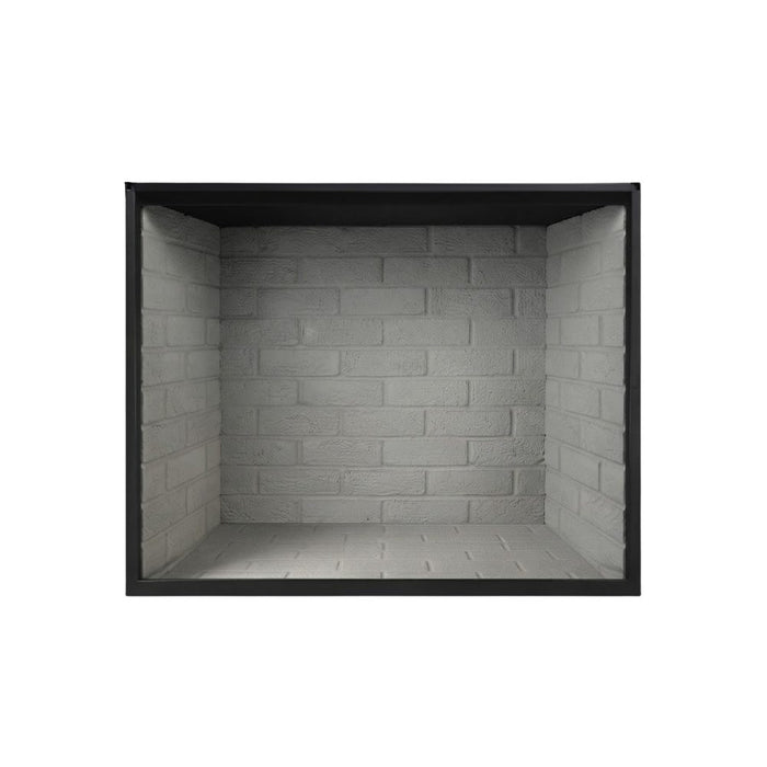 Majestic Biltmore wood burning fireplace with Natural Gray traditional brick interior panels