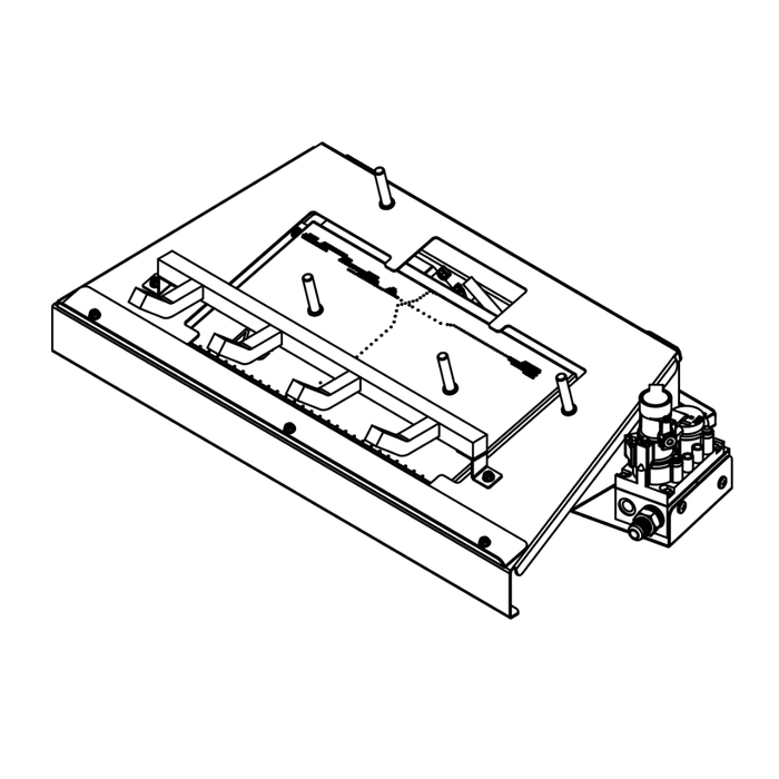 Drawing of Monessen glow getter vent free gas burner