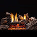 Monessen glow getter vent free gas burner shown with Moxie log set (not included)