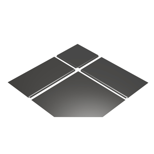 60 Inch Osburn Black Steel Corner Hearth Pad 