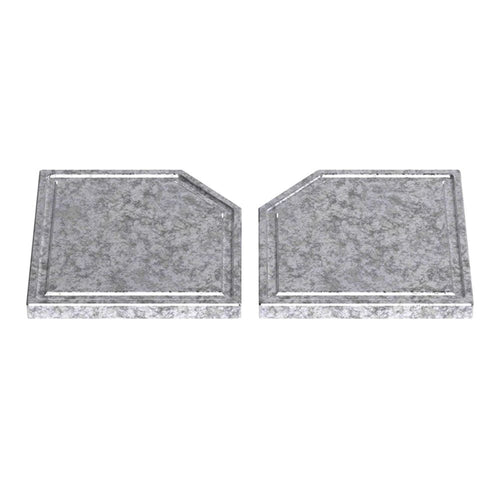 Osburn Steatite Cooking Plates 8-1/2" x 8-1/2" (Set of 2)