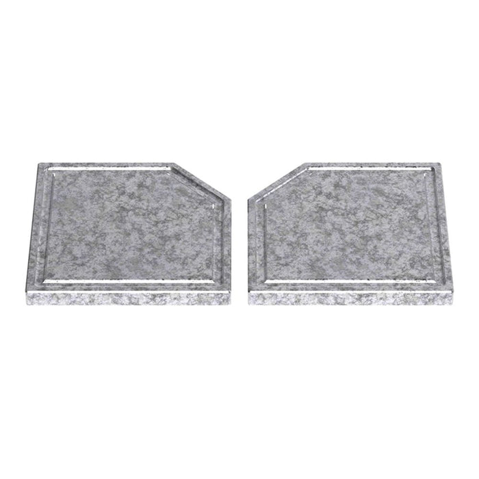 Osburn Steatite Cooking Plates 8-1/2" x 8-1/2" (Set of 2)