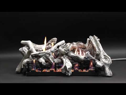 Empire Driftwood Burncrete Vent Free Gas Log Set