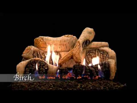 Empire Birch Ceramic Vent Free Gas Log Set