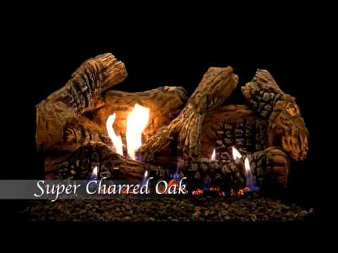 Empire Super Charred Oak Vent Free Gas Log Set