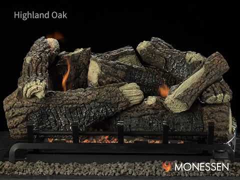 Monessen Highland Oak Refractory Vent Free Gas Log Set