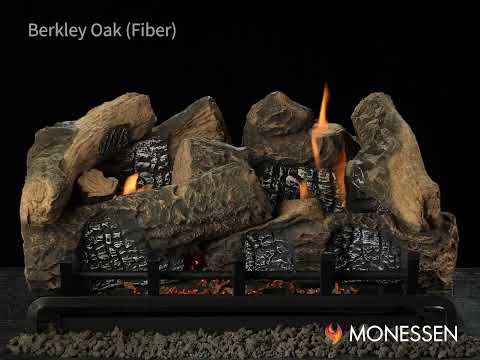 Monessen Berkley Oak Ceramic Fiber Vent Free Gas Log Set
