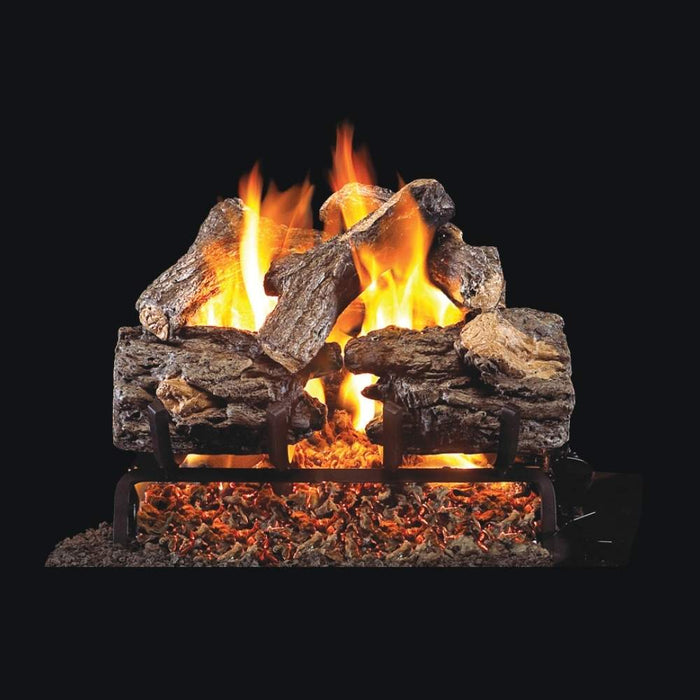 16" RH Peterson Real Fyre Charred Oak Outdoor Vented Gas Log Set