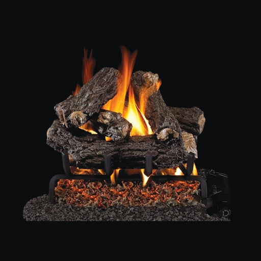 16" RH Peterson Real Fyre Rustic Oak Designer Plus Outdoor Vented Gas Log Set