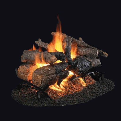 RH Peterson Real Fyre Charred American Oak See Thru Outdoor Vented Gas Log Set