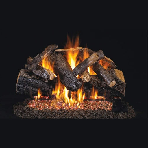 RH Peterson Real Fyre Charred Majestic Oak Plus Outdoor Vented Gas Log Set