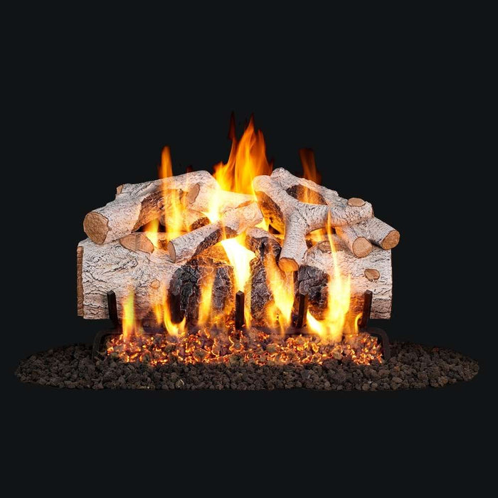 RH Peterson Real Fyre Charred Mountain Birch Outdoor Vented Gas Log Set