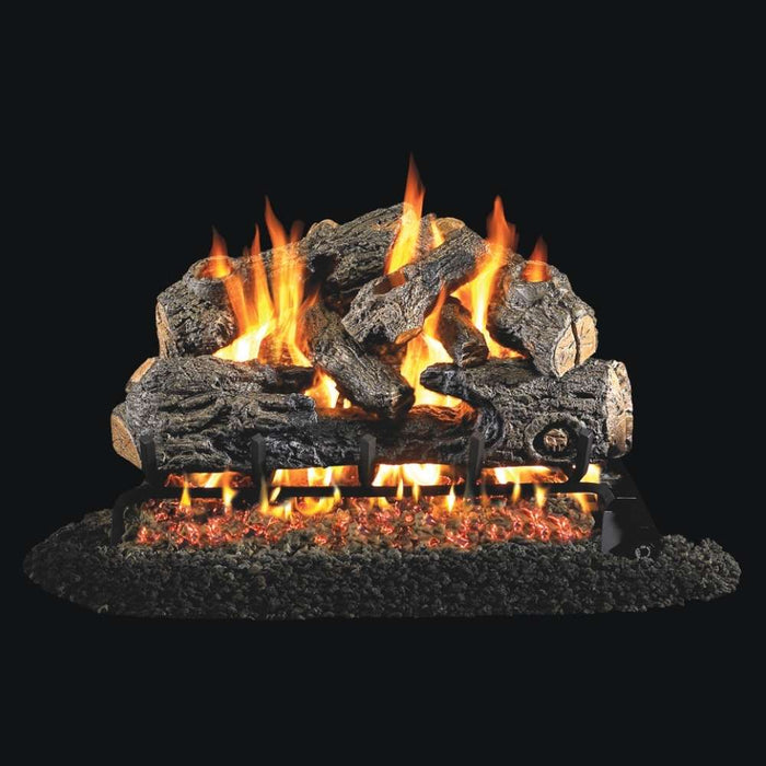 RH Peterson Real Fyre Charred Northern Outdoor Vented Gas Log Set