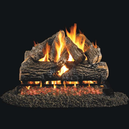 RH Peterson Real Fyre Charred Oak Outdoor Vented Gas Log Set