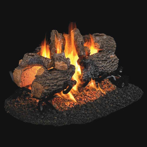 RH Peterson Real Fyre Charred Oak See Thru Outdoor Vented Gas Log Set