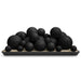 RH Peterson Real Fyre Epic Black Mixed Fyre Spheres with Vented Burner