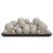 RH Peterson Real Fyre Graystone Mixed Select Fyre Spheres with Vented Burner
