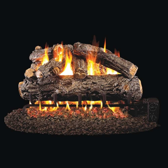 RH Peterson Real Fyre Rustic Oak Designer Plus Outdoor Vented Gas Log Set