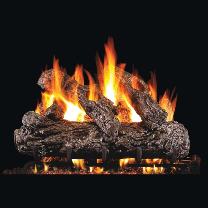 RH Peterson Real Fyre Rustic Oak Outdoor Vented Gas Log Set