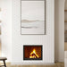 Valcourt Antoinette Wood-Burning Fireplace VA7071BR Classic Moulded Refractory Brick Panels with VA7DTR Straight Masonry Trim (Flush Finish for Brickstone)
