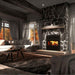 Valcourt Lafayette II High Efficiency Wood Burning Fireplace installed in a customized wall in livingroom