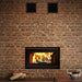 Traditional gravity hot air distribution kit for valcourt fireplace shown installed in a customized wall