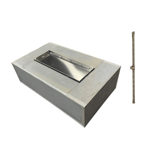 Warming Trends 60" x 36" Rectangular Ready-to-Finish Fire Pit Kit with Linear Burner