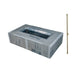 Warming Trends 72" x 42" Rectangular Ready-to-Finish Fire Pit Kit with Linear Burner