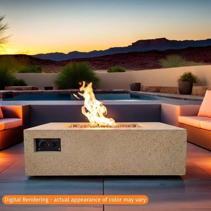Warming Trends AON 40" Square Fire Table Sand Pebble