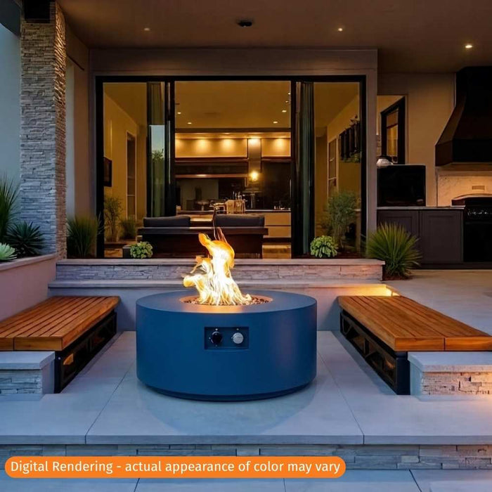 Warming Trends AON 48" Circular Fire Table Blue
